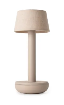 Two Tischlampe Leinen 21.2x8.8cm beige