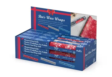 12er Display Bienenwachstuch-Rolle Winter Edition ass.