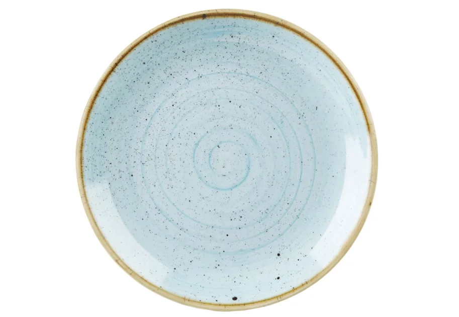Stonecast Duck Egg Blue Coupe Teller flach 32.4cm