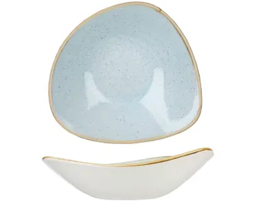 Stonecast Duck Egg Blue Triangel Schüssel 23.5cm