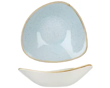 Stonecast Duck Egg Blue Triangel Schüssel 18.5cm
