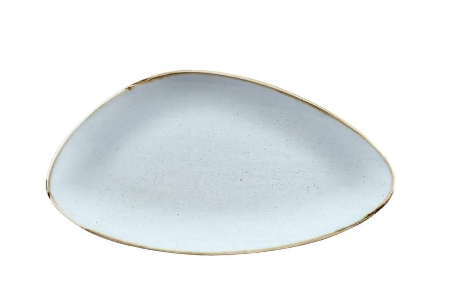 Stonecast Duck Egg Blue Triangel Platte 35.5x18.8