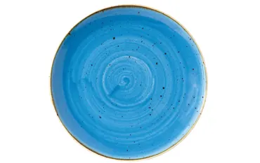 Stonecast Cornflower Blue Coupe Teller flach 21.7cm