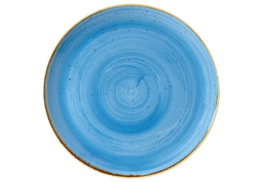 Stonecast Cornflower Blue Coupe Teller flach 26cm
