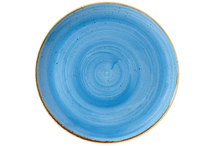 Stonecast Cornflower Blue Coupe Teller flach 32.4cm