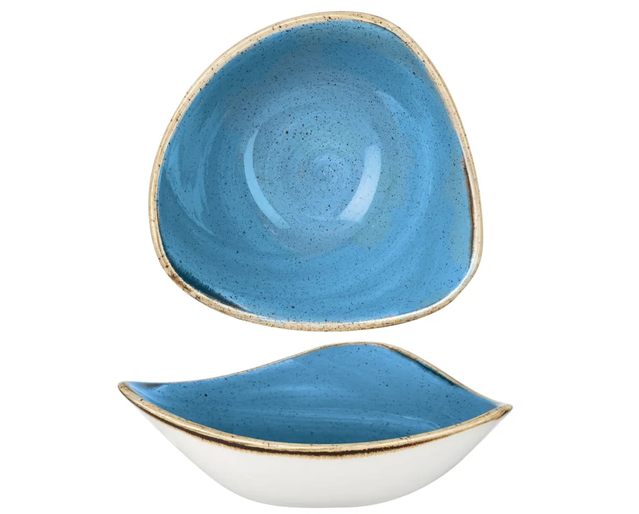 Stonecast Cornflower Blue Triangel Schüssel 15.3cm