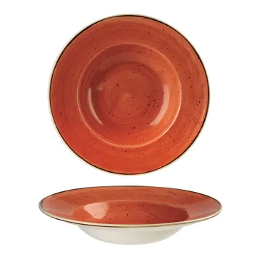 Stonecast Spiced Orange Teller tief Fahne 28cm