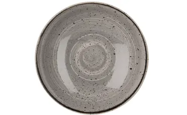 Stonecast Peppercorn Grey Coupe Teller tief 18.2cm