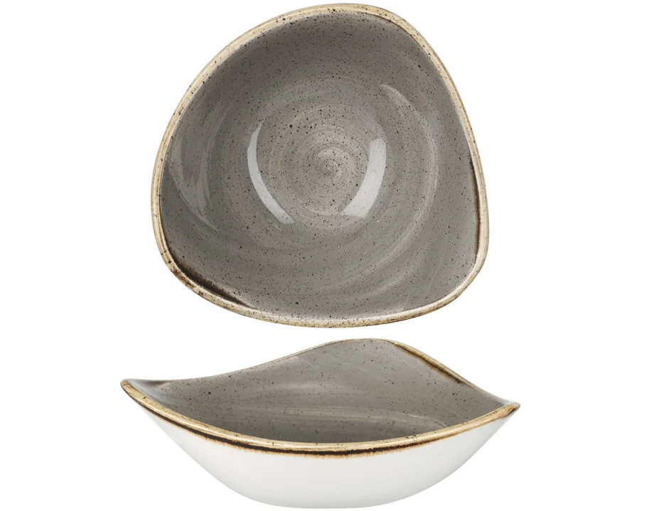 Stonecast Peppercorn Grey Triangel Schüssel 15.3cm, 26cl