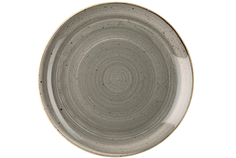Stonecast Peppercorn Grey Coupe Teller flach 28.8cm