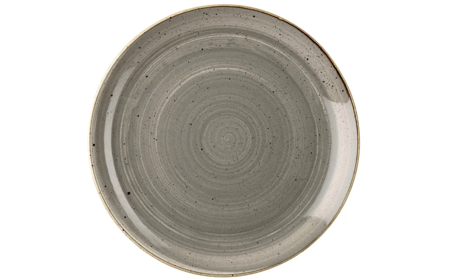 Stonecast Peppercorn Grey Coupe Teller flach 16.5cm