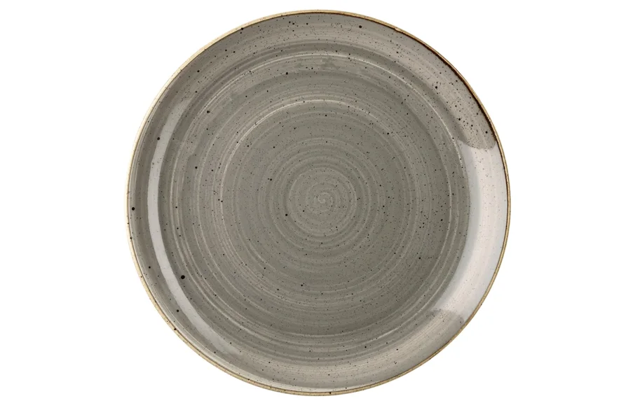 Stonecast Peppercorn Grey Coupe Teller flach 21.7cm