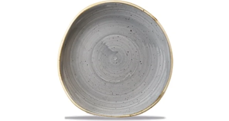 Stonecast Peppercorn Grey Organic Teller flach 18.6cm