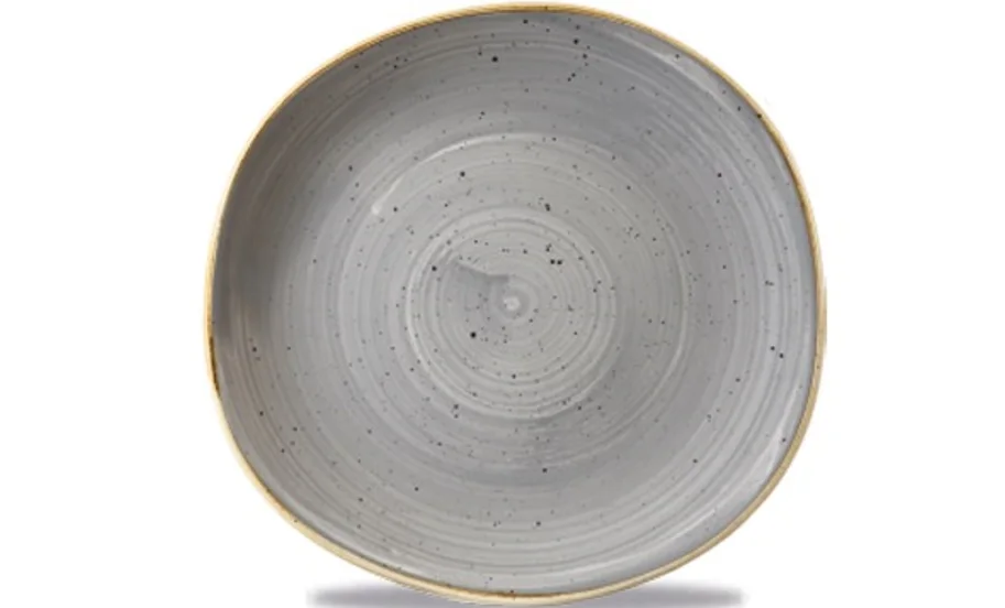 Stonecast Peppercorn Grey Organic Teller flach 26.4cm