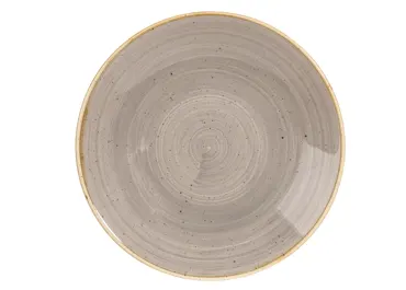 Stonecast Peppercorn Grey Coupe Teller tief 25.5cm