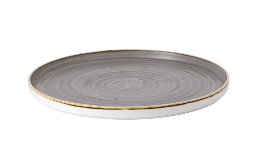 Stonecast Peppercorn Grey Walled Teller flach 27.5cm
