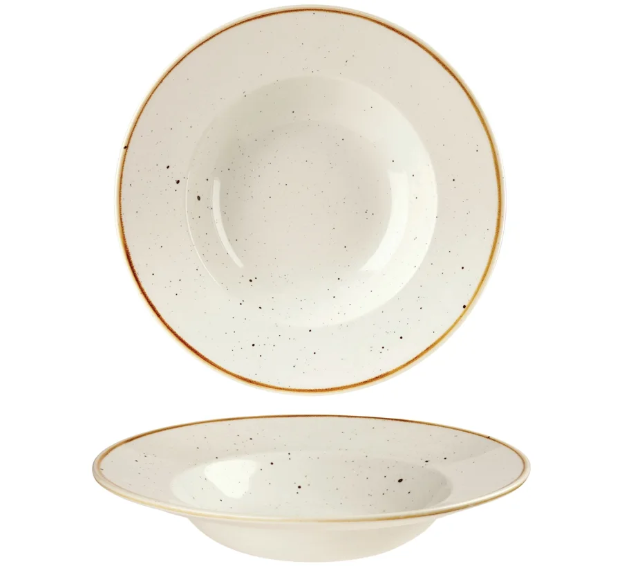 Stonecast Barley White Teller tief Fahne 28cm