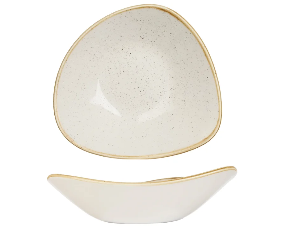 Stonecast Barley White Triangel Schüssel 18.5cm