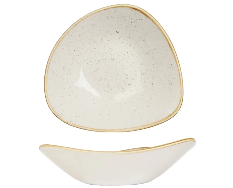 Stonecast Barley White Triangel Schüssel 23.5cm