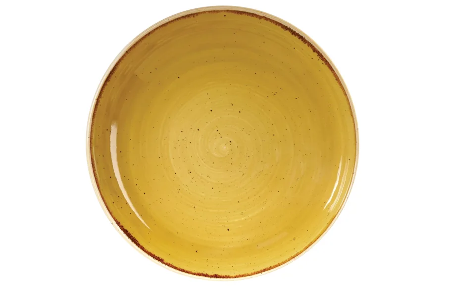 Stonecast Mustard Coupe Teller tief 24.8cm