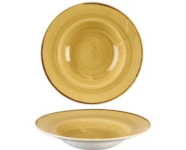 Stonecast Mustard Teller tief Fahne 28cm