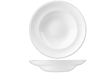 Bamboo White Teller tief Fahne schmal 30.8cm