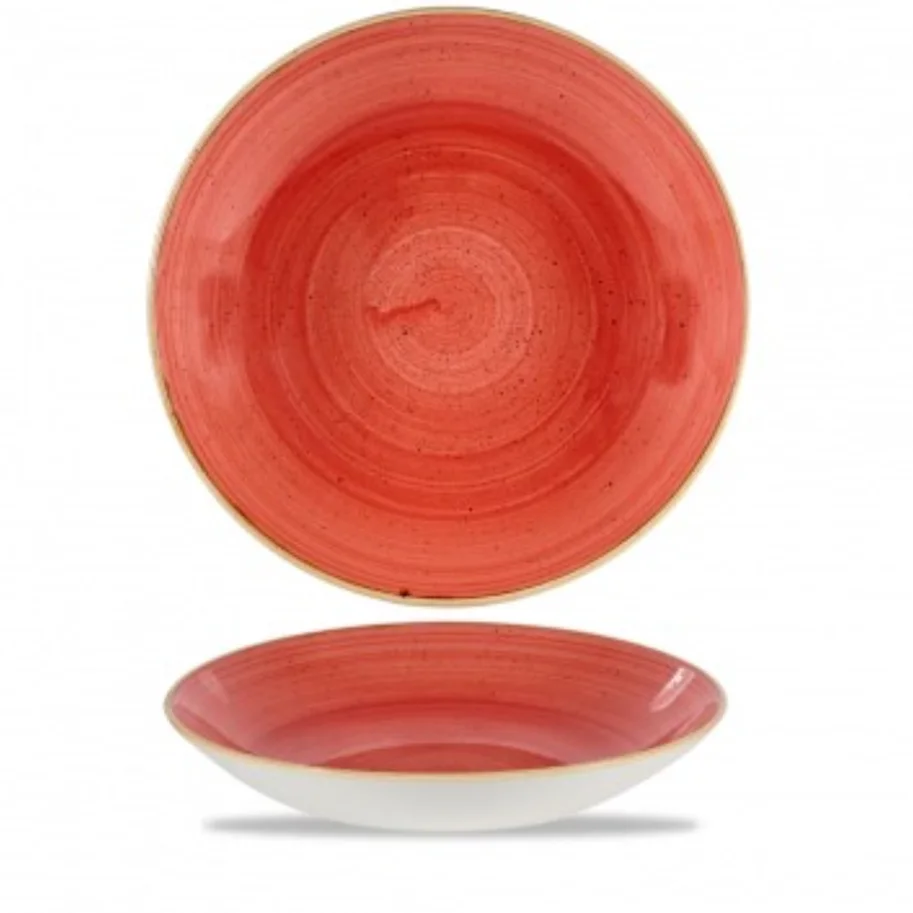 Stonecast Berry Red Coupe Teller tief 31cm