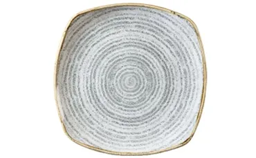 S.P. Homespun Stone Grey Teller flach quadratisch 21.5cm