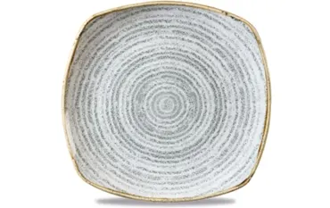 S.P. Homespun Stone Grey Teller flach quadratisch 25.5cm