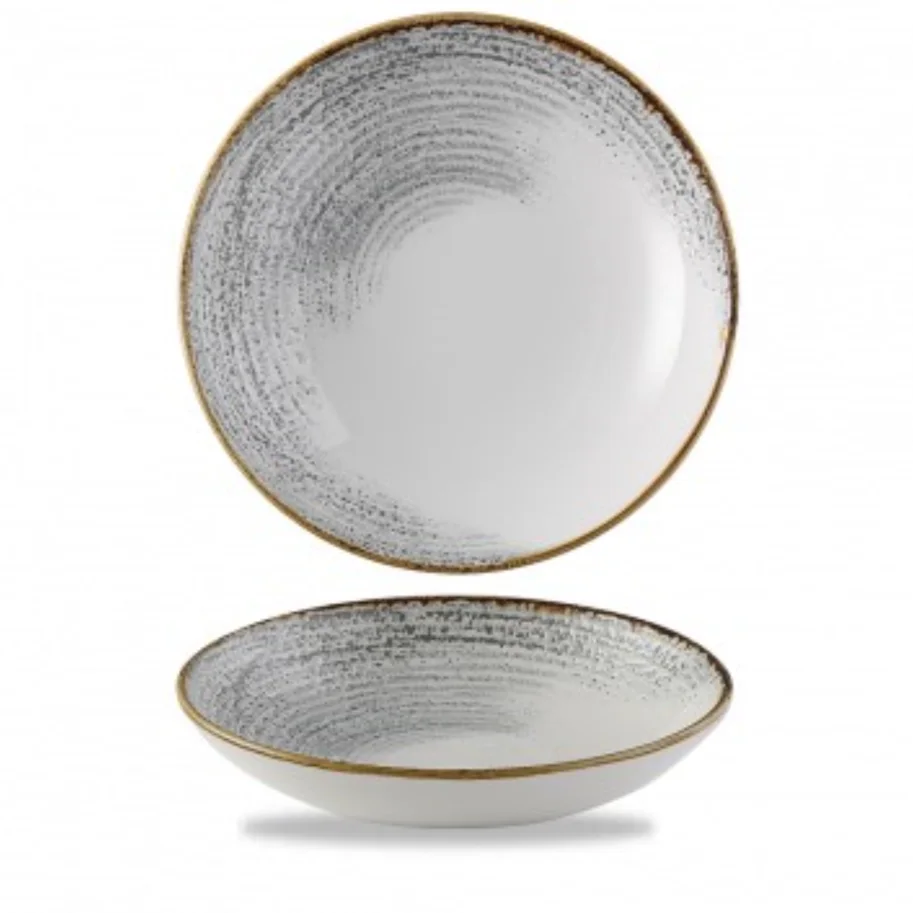 S.P. Homespun Accents Jasper Grey Coupe Teller tief 24.8cm