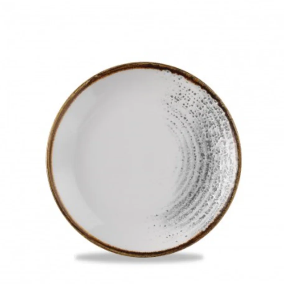 S.P. Homespun Accents Jasper Grey Coupe Teller 16.5cm