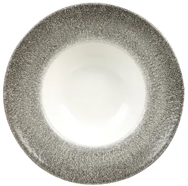 S.P. Raku Quartz Black Teller tief 24cm