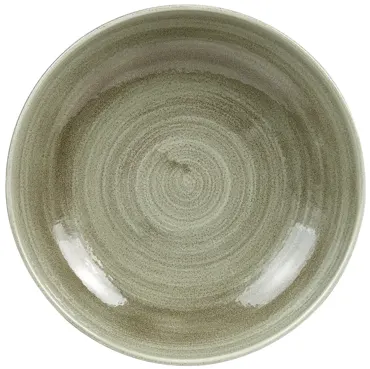 Stonecast Patina Burnished Green Coupe Teller tief 18.2cm