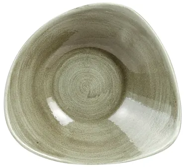 Stonecast Patina Burnished Green Triangel Schüssel 23.5cm