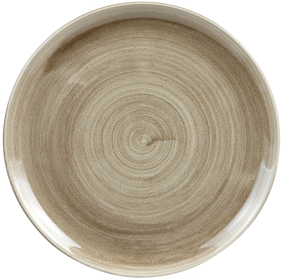 Stonecast Patina Antique taupe Coupe Teller flach 32.4cm