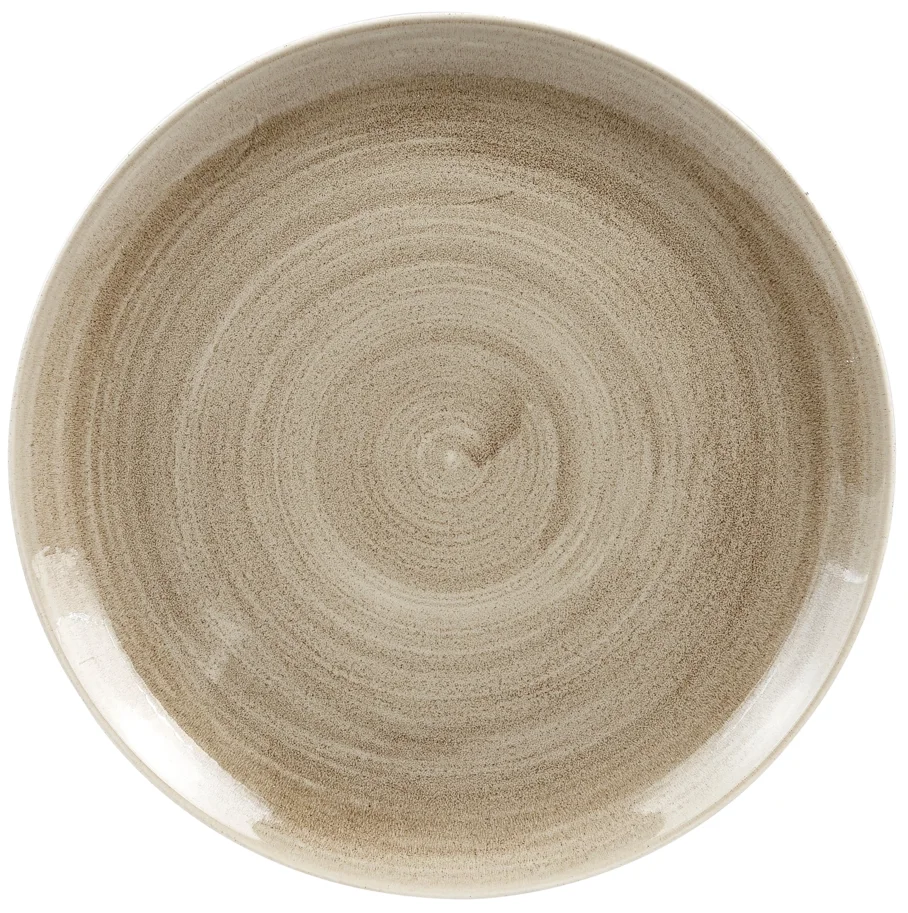 Stonecast Patina Antique taupe Coupe Teller flach 28.8cm