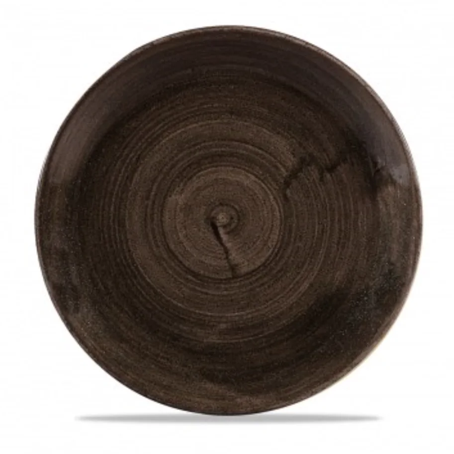 Stonecast Patina Iron Black Coupe Teller flach 28.8cm