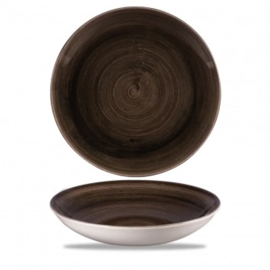 Stonecast Patina Iron Black Coupe Teller tief 24.8cm