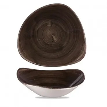 Stonecast Patina Iron Black Triangel Schüssel 23.5cm