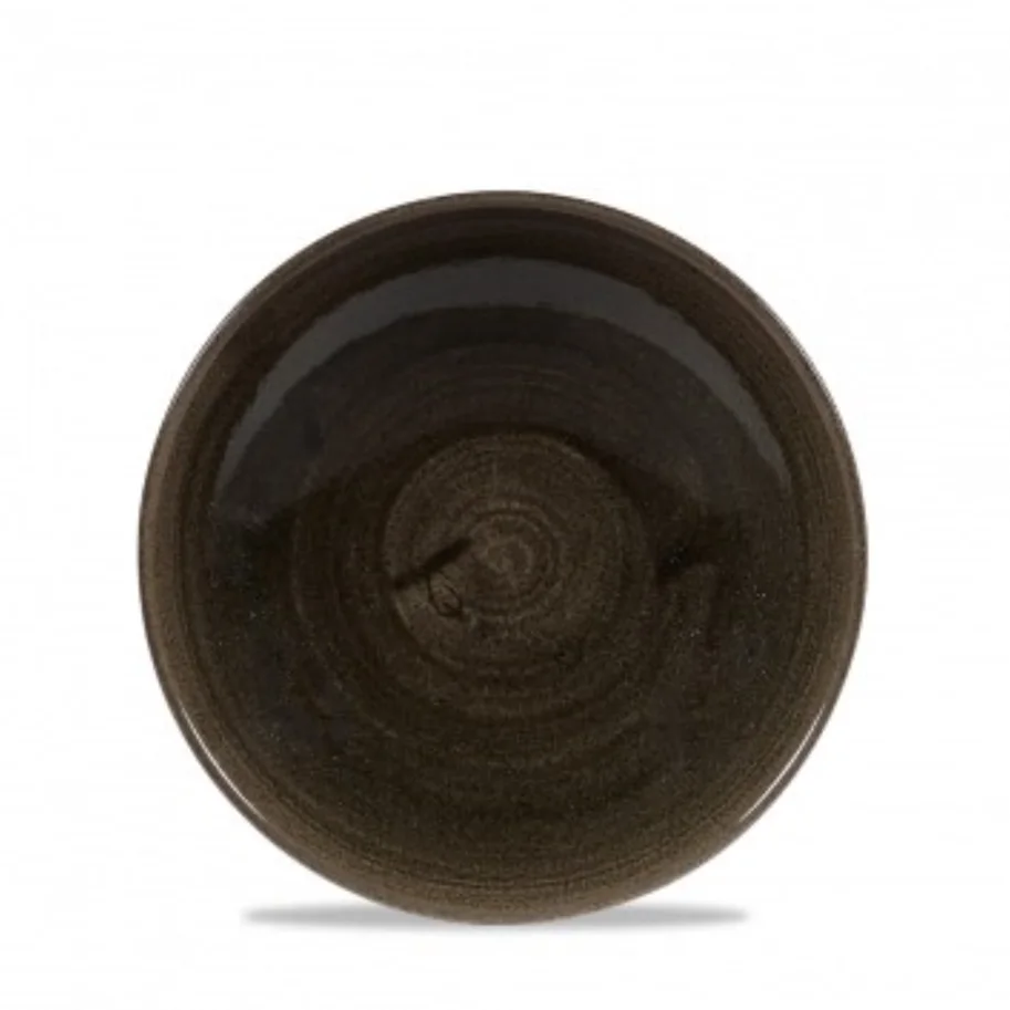 Stonecast Patina Iron Black Coupe Teller tief 18.2cm