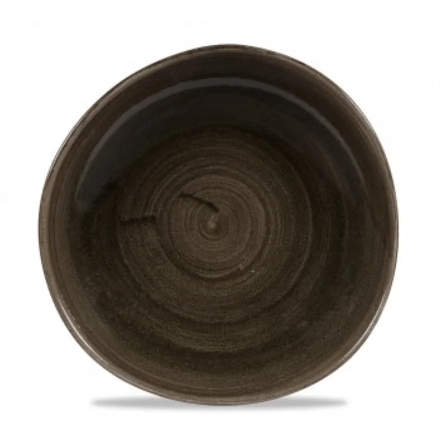 Stonecast Patina Iron Black Organic Teller flach 28.6cm