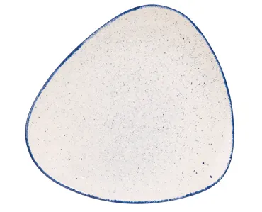 Stonecast Hints Indigo Blue Triangel Teller flach 31.1cm