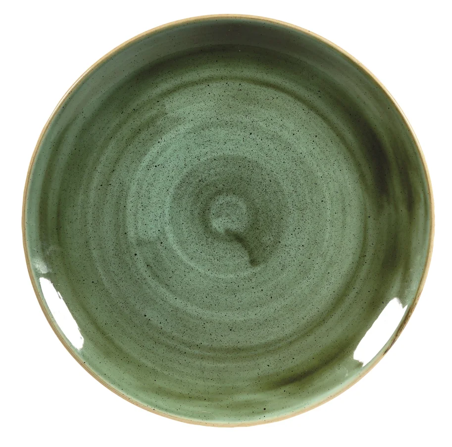 Stonecast Samphire Green Coupe Teller flach 28.8cm