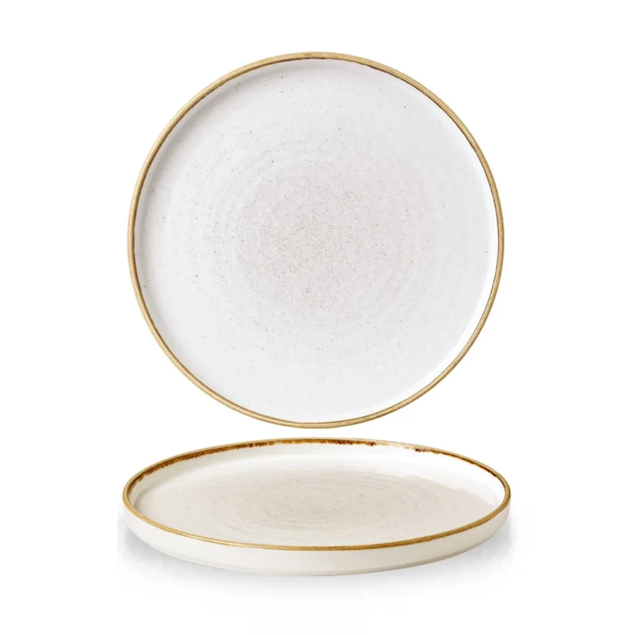Stonecast Barley White Walled Teller flach 26cm