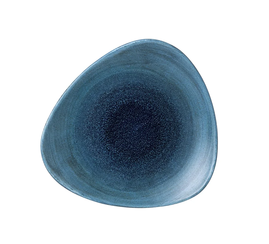 Stonecast Aqueous Lagoon Triangel Teller flach 22.9cm