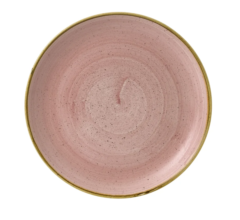 Stonecast Petal Pink Coupe Teller flach 28.8cm