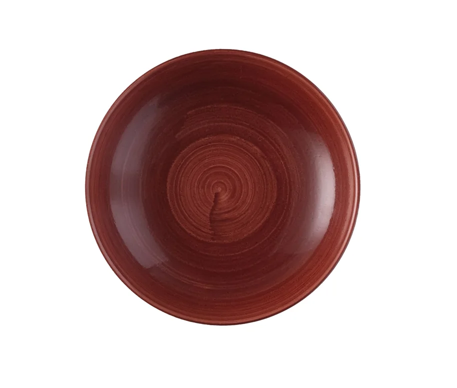 Stonecast Patina Red Rust Coupe Teller tief 24.8cm
