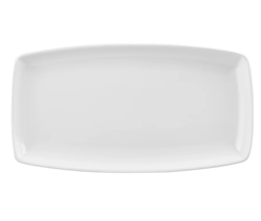 X Squared White Länglicher Teller 29.5cmx15cm