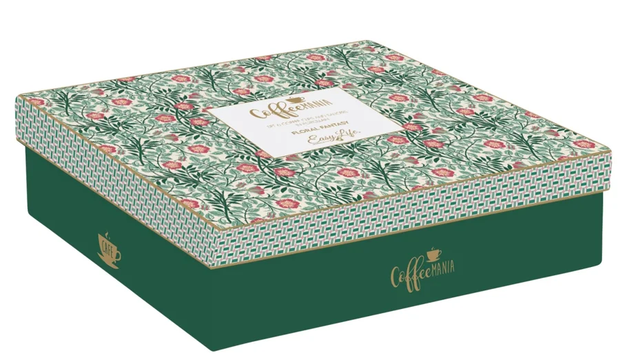 Coffee Mania 6er Espr.-tasse m. Untert. Floral Fantasy 100ml