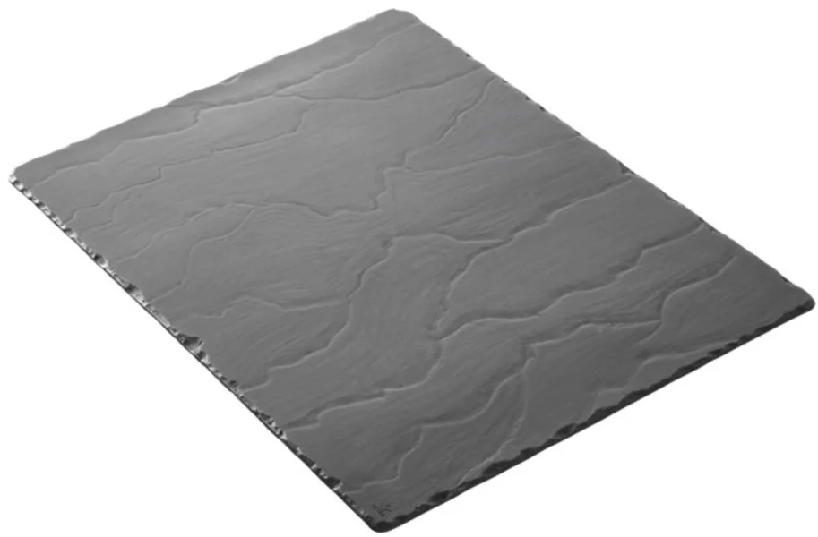 Tablett rechteckig 40x30x1cm, schiefer-optik